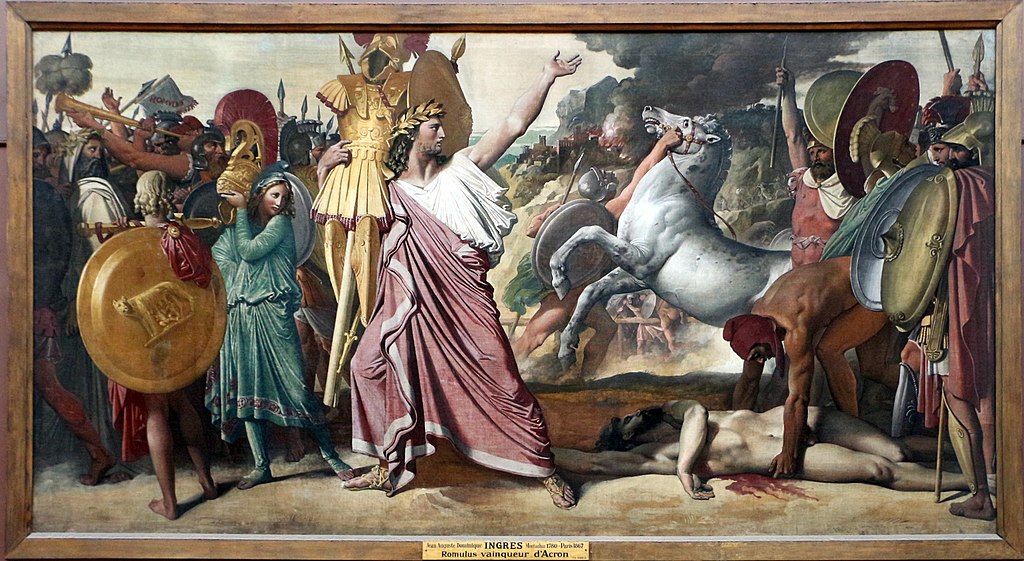 Romulus, Conqueror of Acron by Jean-Auguste-Dominique Ingres