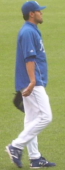 Joakim Soria was chosen as the Royals' lone representative in the 2008 MLB All-Star Game. He finished the season with 42 saves. Joakim Soria.JPG