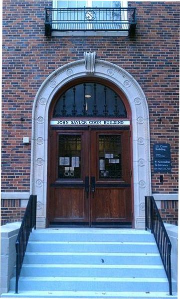 File:John Saylor Coon Building Main Entrance (adjusted).jpg