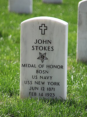John Stokes grave - Arlington National Cemetery - 2011.JPG