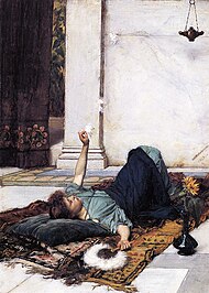 Джон Уильям Уотерхаус - Dolce Far Niente (1879) .jpg