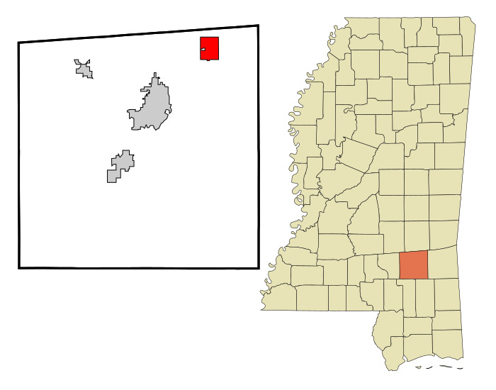 File:Jones County Mississippi Incorporated and Unincorporated areas Sandersville Highlighted.svg