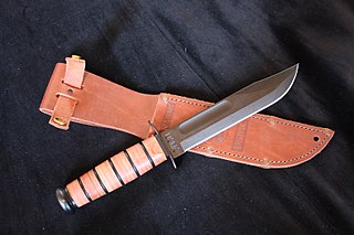 <span class="mw-page-title-main">Ka-Bar</span> Combat knife first adopted by the United States military in 1942