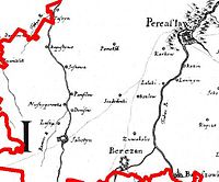 Kapustyntsi on a map of Boplan in 1650 Kapustynci-Boplan-1650.jpg