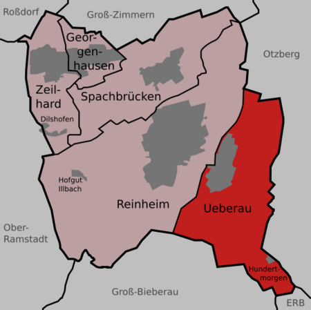 Karte Reinheim Ueberau