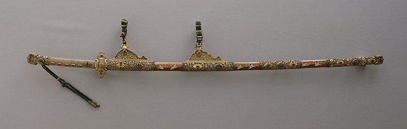 File:Kazari-tachi Style Sword Mounting, Heian period.jpg