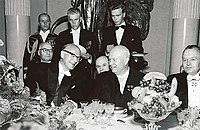 Кеконен и Никита Хрушчов на прослави Кеконеновог 60. рођендана