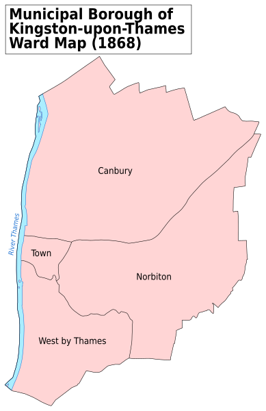 File:Kingston-upon-Thames MB Ward Map 1868.svg