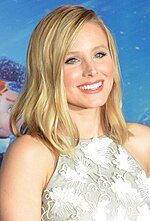 Kristen Bell, narrator of the series, appears onscreen in the finale for the first time. Kristen Bell Frozen premiere 2013 (cropped).jpg