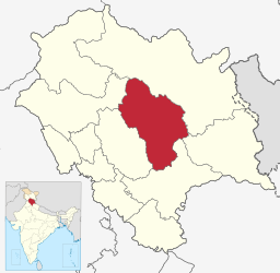 District de Kullu - Carte