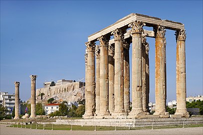 Ancient Greek Temple of Olympian Zeus, Athens, 174 BC–c.130 AD[14]