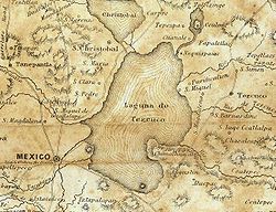 Historická mapa jezera z roku 1847