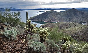 Lake Pleasant – south view in general direction of Phoenix