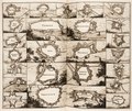 Plattegronden van Nederlandse forten en steden, 1684, door Jacobus Harrewijn