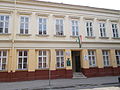 Late Classical house and municipal institutions. Listed ID 3804 U-shaped, two street-side façade. Built in 1840s. - 8, Ady Endre St, Downtown, Székesfehérvár, Fejér county, Hungary.JPG