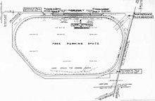 Qualifying speeds at two-mile Tacoma Speedway were sometimes higher than those at Indianapolis. Layout of the Tacoma Speedway.jpg