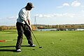 Golfer at Lee Valley Golf Course