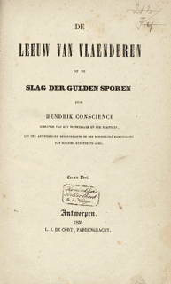 <i>The Lion of Flanders</i> (novel) 1838 historical novel by Hendrik Conscience