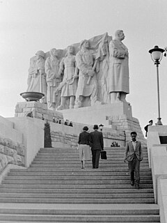 Pohled ze západní strany, 1955