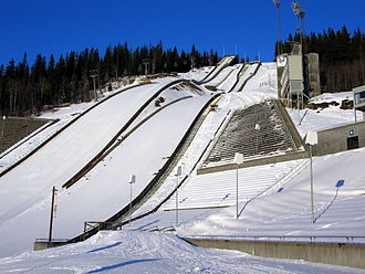 Lysgardsbakken host the ski jumping events Lillehammer Ski Jump.jpg