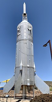 A Little Joe II in the museum's rocket park. Little Joe II at New Mexico Museum of Space History 2021.jpg