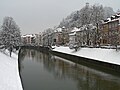 The Ljubljanica under the snow