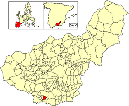 Kaart van Molvízar
