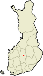 Suolahti sur la mapo de Finnlando