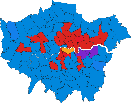 LondonParliamentaryConstituency1987Results.svg