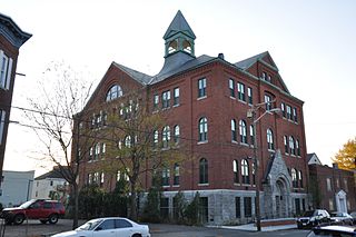 Saint Josephs Roman Catholic College for Boys school building in Lowell, Massachusetts