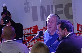 Luis dans ses activités médiatiques pour RMC.