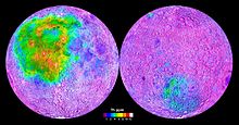 Thorium concentrations on the Moon, as mapped by Lunar Prospector Lunar Thorium concentrations.jpg