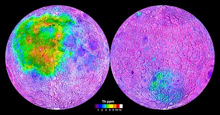 Thorium concentrations on the Moon, as mapped by Lunar Prospector