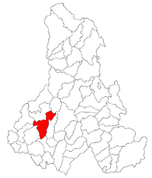 Emplacement dans le comté de Harghita