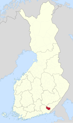 Standort von Luumäki in Finnland