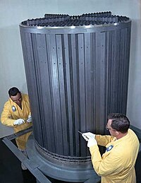 Graphite Molten-Salt Reactor Experiment core MSRE Core.JPG