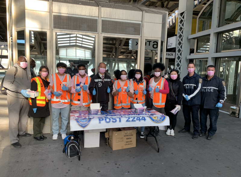 File:MTA Leadership and Members of “Mask Force” Hand out Thousands of Pink Masks in Honor of Breast Cancer Awareness Month (51610637007).png