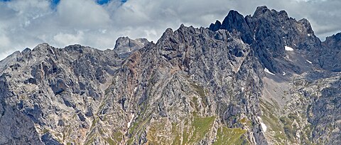 El Macizo Central de los Picos de Europa desde el Collado del Jito
