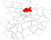 Mapa kantonu v roce 2014.