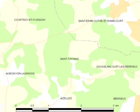 Poziția localității Saint-Thomas