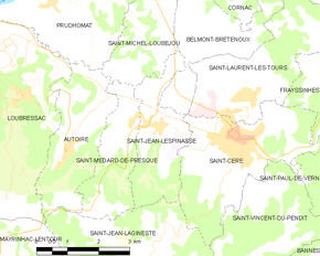 Poziția localității Saint-Jean-Lespinasse