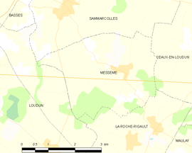 Mapa obce Messemé
