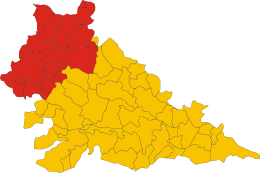 Mapa Alto Mantovano (prowincja Mantua, region Lombardia, Włochy) .svg