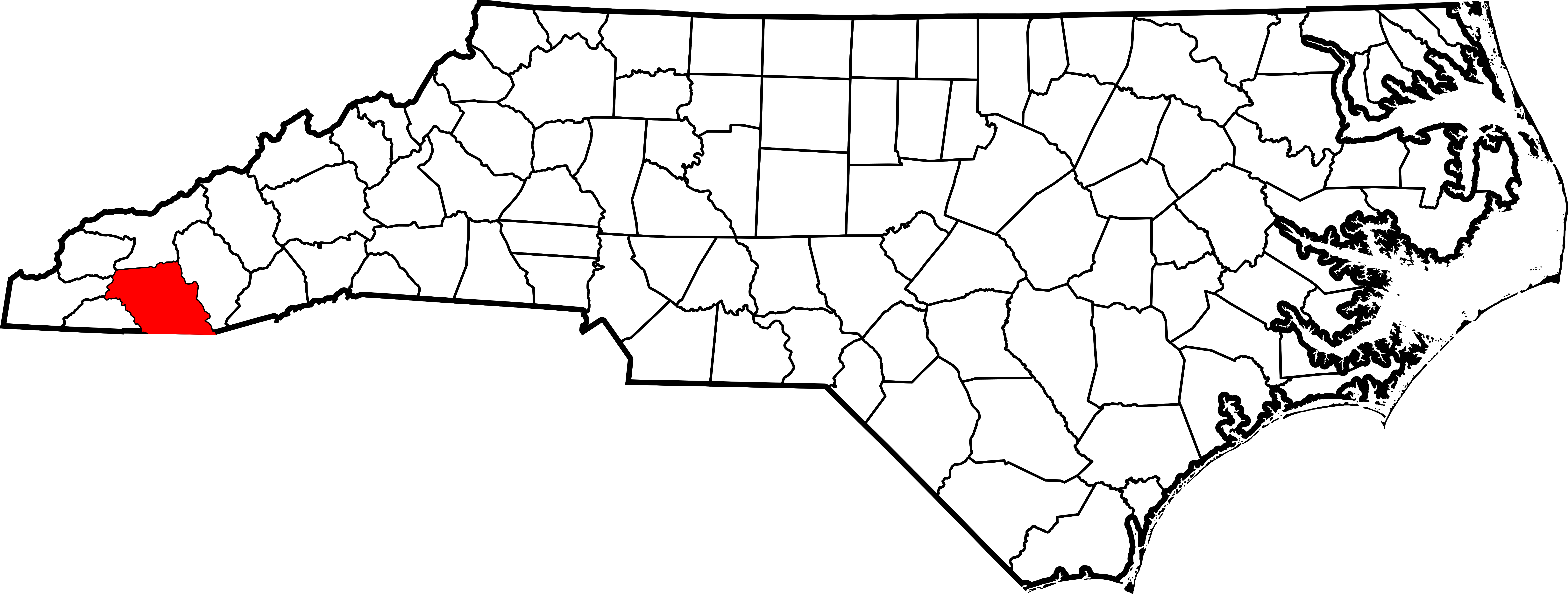 File Map Of North Carolina Highlighting Macon County Svg Wikimedia Commons