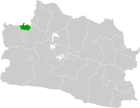 Map of West Java highlighting Depok City.svg