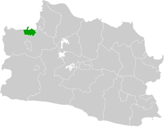 Location within West Java