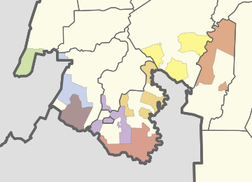 Area clusters of the Special Geographic Area of Bangsamoro:
.mw-parser-output .legend{page-break-inside:avoid;break-inside:avoid-column}.mw-parser-output .legend-color{display:inline-block;min-width:1.25em;height:1.25em;line-height:1.25;margin:1px 0;text-align:center;border:1px solid black;background-color:transparent;color:black}.mw-parser-output .legend-text{}
Pigcawayan cluster
Midsayap I cluster
Midsayap II cluster
Kabacan cluster
Carmen cluster
Pikit I cluster
Pikit II cluster
Pikit III cluster Map of clusters of the Special Geographic Area.svg