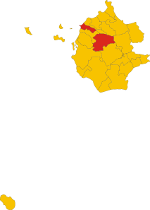 Map of comune of Trapani (province of Trapani, region Sicily, Italy).svg