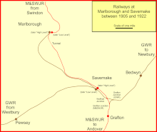 Marlborough and Savernake lines in 1922 Marlborough and Savernake.gif