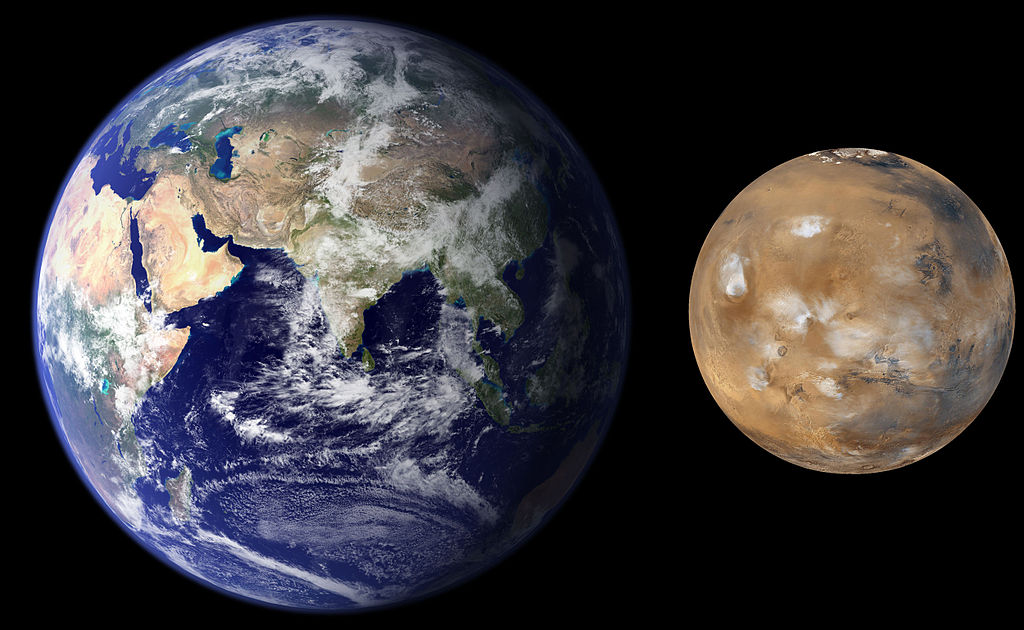Mars Earth Comparison 2